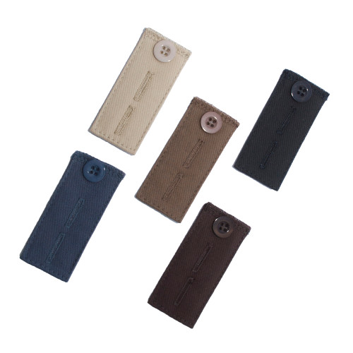 More of Me to Love Cotton Pant Waistband Button Extender 5-Pack in Different Colors